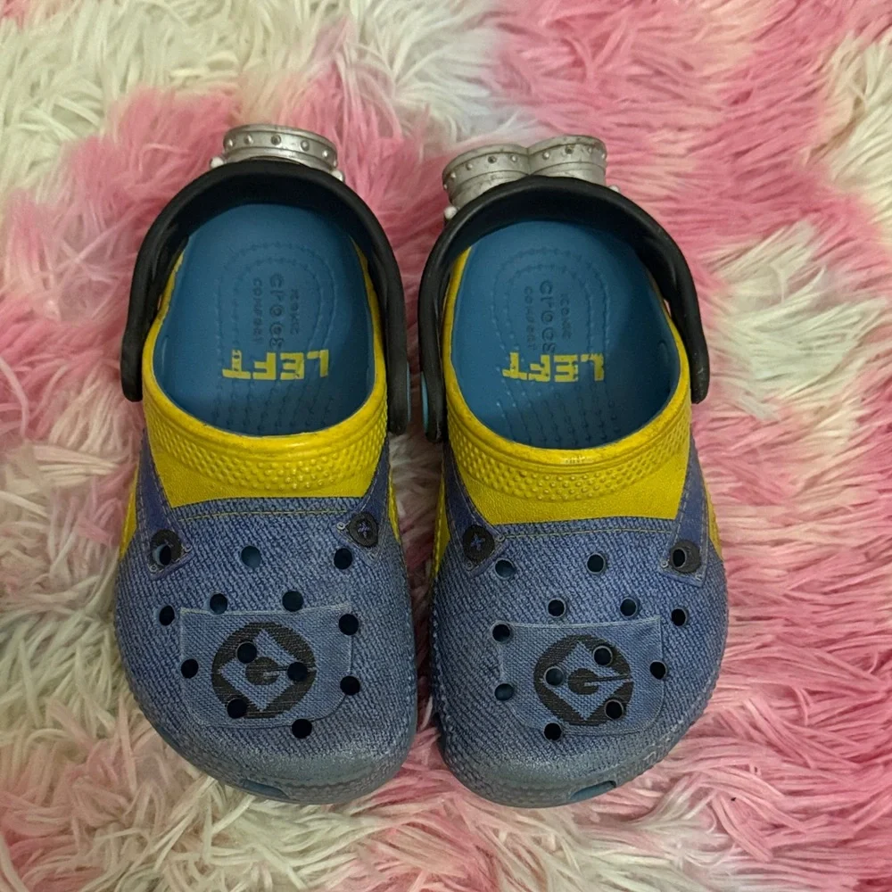 CROCS Kids Water Shoes in Blue and Yellow